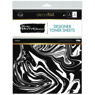 *** Thermoweb - CLEAR TONER SHEETS / MARBLE - transparentní fólie (2 ks)