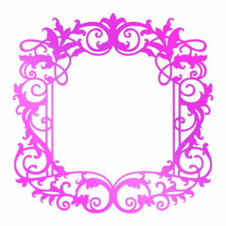 Couture Creations - HOTFOIL STAMP / INTRICATE FRAME - kovové razítko
