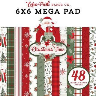 *** Echo Park - CHRISTMAS TIME Mega Pad 6x6 - scrapbookové čtvrtky