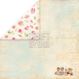 *** Craft & You - TEA TIME 05 - scrapbooková čtvrtka