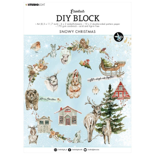 *** Studio Light - SNOWY CHRISTMAS DIY Block - kreativní sada
