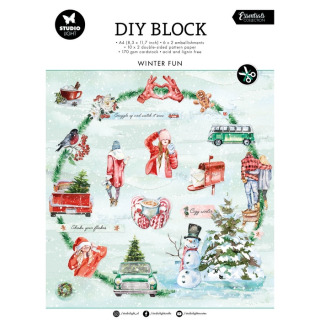 *** Studio Light - WINTER FUN DIY Block - kreativní sada