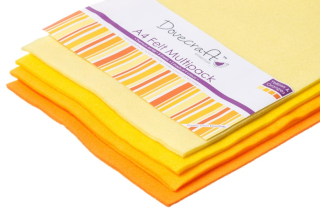 Dovecraft - A4 FELT MULTIPACK / YELLOWS (1 mm) - akrylový filc