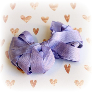 Seam Binding - PURPLE / LILAC (5 m) - hedvábná stuha