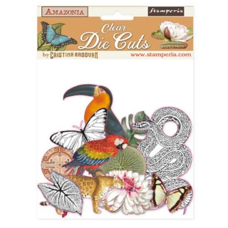 Stamperia - AMAZONIA Clear Die Cuts - fóliové výřezy