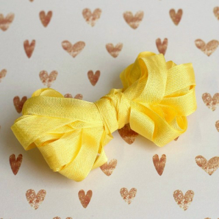 Seam Binding - YELLOW / MIMOSA (5 m) - hedvábná stuha