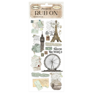 Stamperia - AROUND THE WORLD Rub-Ons - propisoty