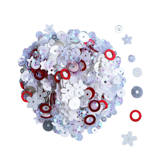 *** Dress My Craft - SEQUIN MIX / WARM RED - flitry