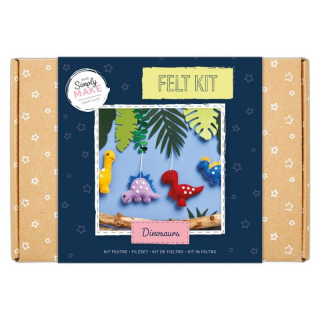 Simply Make - FELT KIT / DINOSAURS - sada na šití z filcu