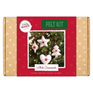 Simply Make - FELT KIT / ORNAMENTS - sada na šití z filcu
