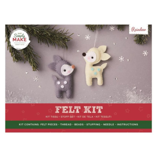 Simply Make - FELT KIT / REINDEER - sada na šití z filcu