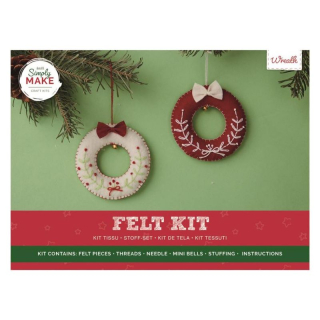 Simply Make - FELT KIT / WREATH - sada na šití z filcu