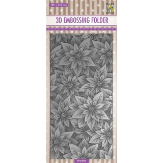 Nellie Snellen - SLIMLINE / POINSETTIA - embossovací kapsa