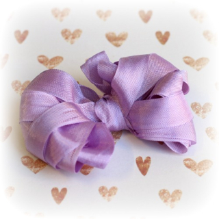 Seam Binding - PURPLE / SKY MAUVE (5 m) - hedvábná stuha