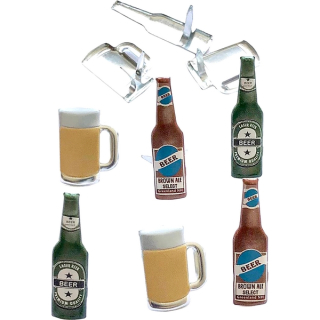 Eyelet Outlet - BEER Brads - ozdobné svorky