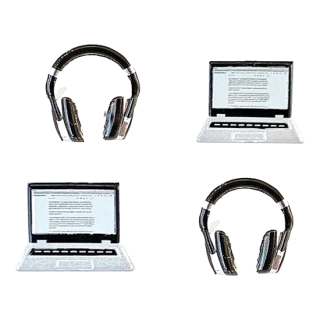 Eyelet Outlet - LAPTOP & HEADPHONES Brads - ozdobné svorky