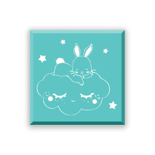 *** Aladine - RABBIT WITH CLOUD - dřevěné razítko