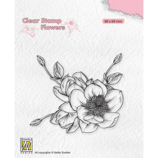 Nellie Snellen - MAGNOLIA FLOWER - silikonové razítko