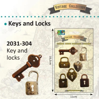 Vaessen Creative - VINTAGE COLLECTION / KEYS - kovové ozdoby