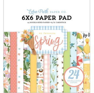 *** Echo Park - MY FAVORITE SPRING 6x6 - scrapbookové čtvrtky