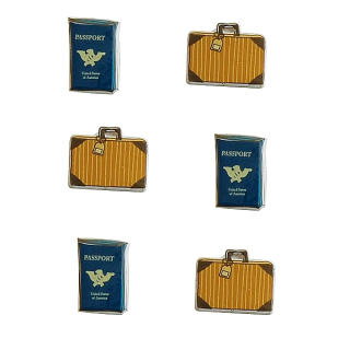 Vaessen Creative - VINTAGE COLLECTION / TRAVEL - kovové ozdoby