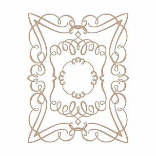 Spellbinders - HOTFOIL STAMP / ELEGANT RECTANGLE - kovová razítka
