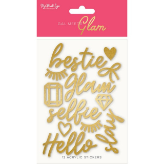 * My Mind´s Eye - GAL MEETS GLAM Acrylic Stickers - akrylové samolepky