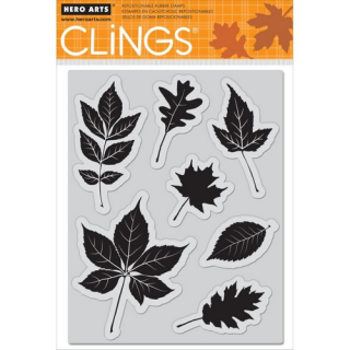 *** Hero Arts - SCATTERING LEAVES - cling razítka