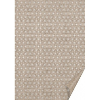 *** Heyda - KRAFT / SILVER STARS - scrapbooková čtvrtka