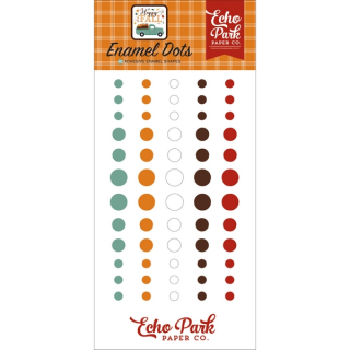 Echo Park - HAPPY FALL Enamel Dots - enamelové tečky