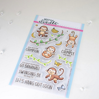 Heffy Doodle - CHIMPLY THE BEST - razítka a šablony