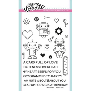 Heffy Doodle - BOTS OF LOVE - silikonová razítka