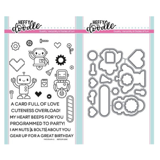 Heffy Doodle - BOTS OF LOVE - razítka a šablony