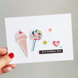 Pretty Papers - HANDMADE PŘÁNÍ / PRO RADOST - originální ručně vyrobené přání