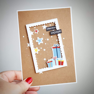 Pretty Papers - HANDMADE PŘÁNÍ / NAROZENINY - originální ručně vyrobené přání