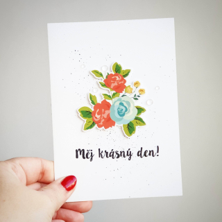 Pretty Papers - HANDMADE PŘÁNÍ / PRO RADOST - originální ručně vyrobené přání