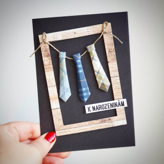 Pretty Papers - HANDMADE PŘÁNÍ / NAROZENINY - originální ručně vyrobené přání