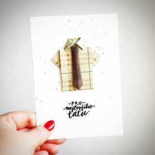 Pretty Papers - PŘÁNÍ PRO TATÍNKA - originální a ručně vyrobené