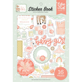 *** Echo Park - IT´S A GIRL Sticker Book - samolepky (1/2 sady)