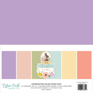 Echo Park - IT´S EASTER TIME Solid Paper Pack - kompletní sada