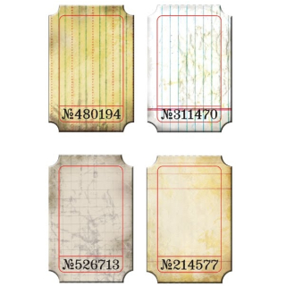 Tim Holtz - JOURNALING TICKETS (4 ks) - scrapbook
