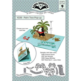 *** Karen Burniston - PALM TREE POP-UP - vyřezávací šablony