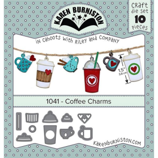 Karen Burniston - COFFEE CHARMS - vyřezávací šablony