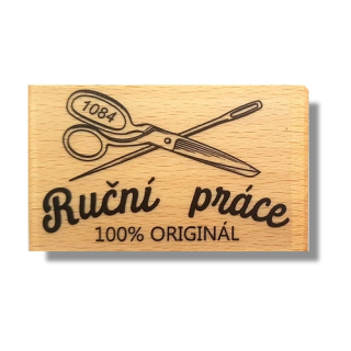 Keta (1084) - 100% ORIGINÁL RUČNÍ PRÁCE / NŮŽKY - dřevěné razítko