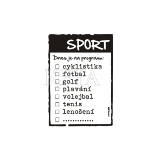 Keta - SPORT / ZATRŽÍTKA (438) - cling razítko