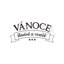 Keta - VÁNOCE / ŠŤASTNÉ A VESELÉ (475) - cling razítko