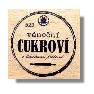Keta (523) - VÁNOČNÍ CUKROVÍ - dřevěné razítko