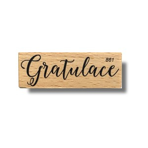 Keta (861) - GRATULACE - dřevěné razítko