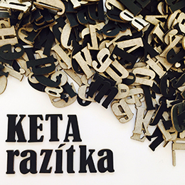 *** Keta - kartonová písmenka BERNARD (9) - scrapbook
