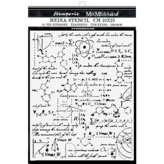 Stamperia - ALCHEMY / FORMULAS - šablona / maska